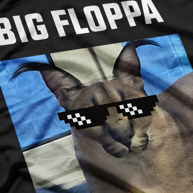 Animal Big Floppa Meme Graphic T-Shirt