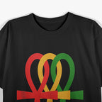 EGYPTIAN SACRED GEOMETRY ANKH CROSS KEMETIC RASTA T-Shirt