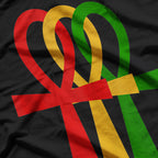 EGYPTIAN SACRED GEOMETRY ANKH CROSS KEMETIC RASTA T-Shirt