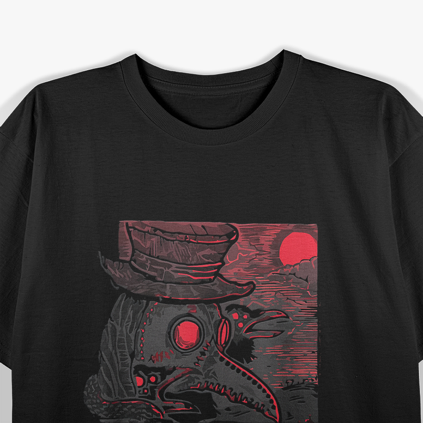 Plague Doctor & Raven - Medieval Gothic T-Shirt