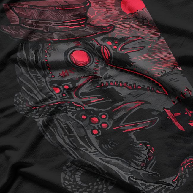 Plague Doctor & Raven - Medieval Gothic T-Shirt