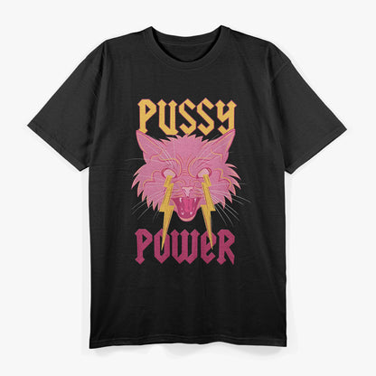 Paws And Power Funny Cat Lover Empowerment Design T-Shirt