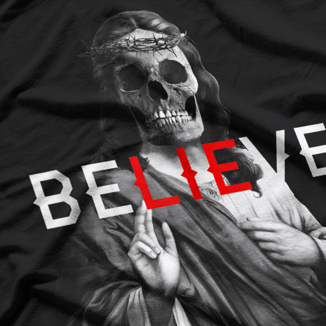 Antichrist Jesus Skull - Believe or Don’t T-Shirt