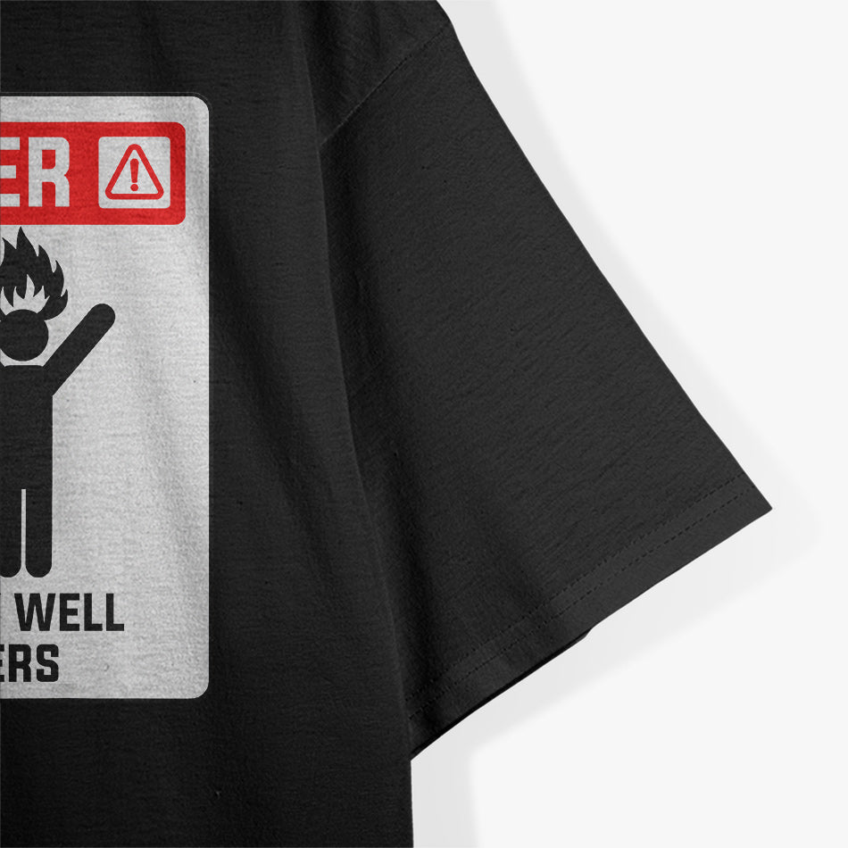 Danger Doesnt Play Well With Others Funny Antisocial Design T-Shirt