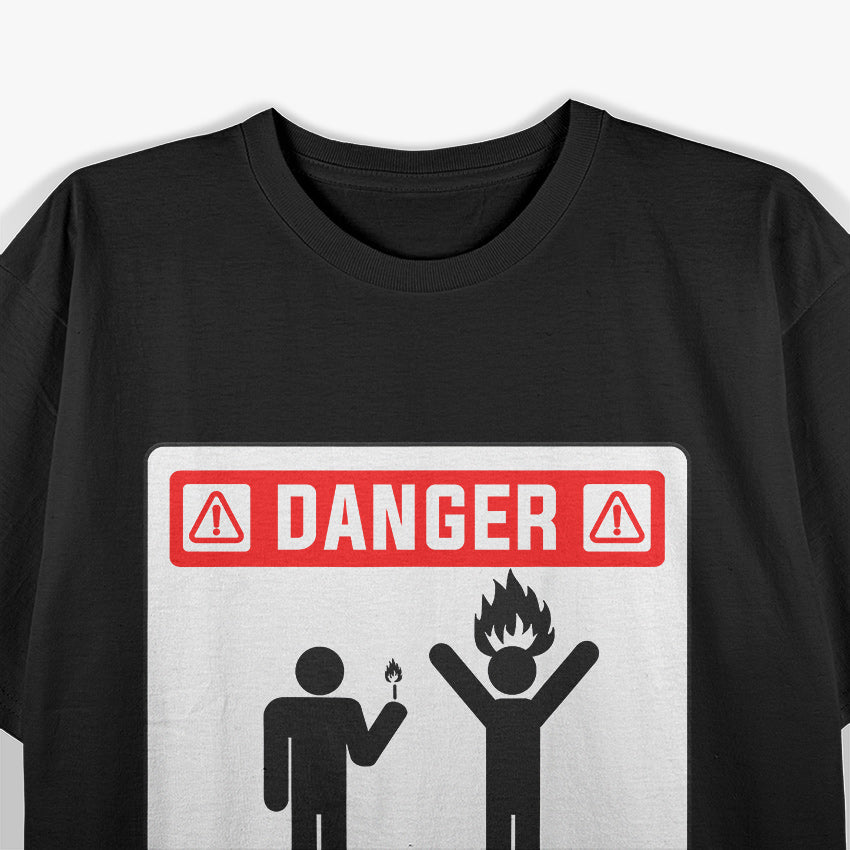 Danger Doesnt Play Well With Others Funny Antisocial Design T-Shirt