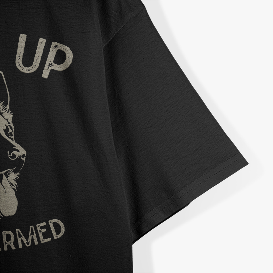 Ears Up System Armed German Shepherd Dog Lover T-Shirt
