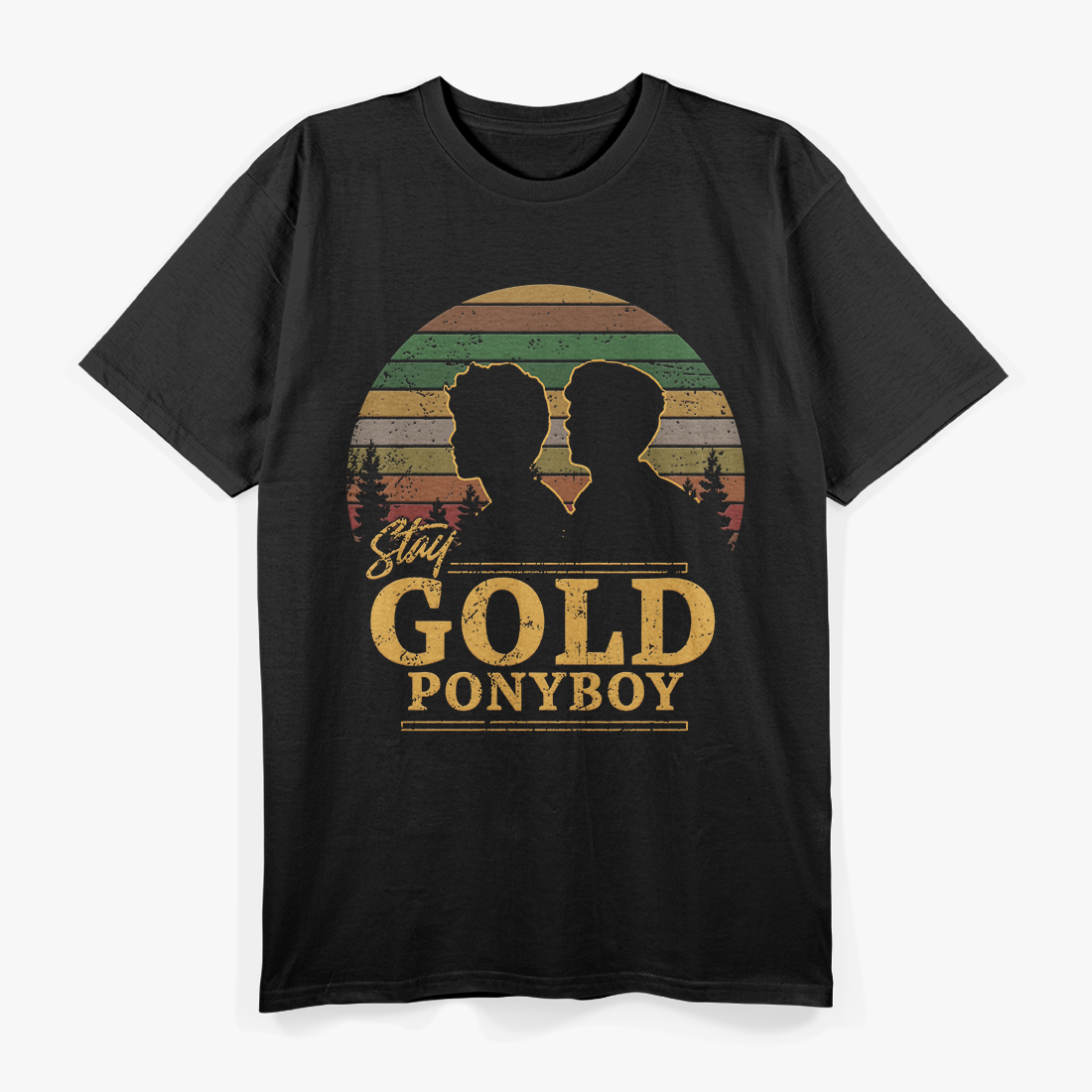 Stay Gold Retro Design Inspirational Humor T-Shirt