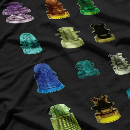 Antique Telegraph & Vintage Glass Insulators Collector T-Shirt