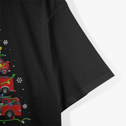 Firefighter Truck Christmas Tree T-Shirt