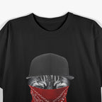 Hip Hop Gangster Cat Cool Streetwear T-Shirt