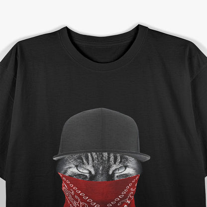 Hip Hop Gangster Cat Cool Streetwear T-Shirt