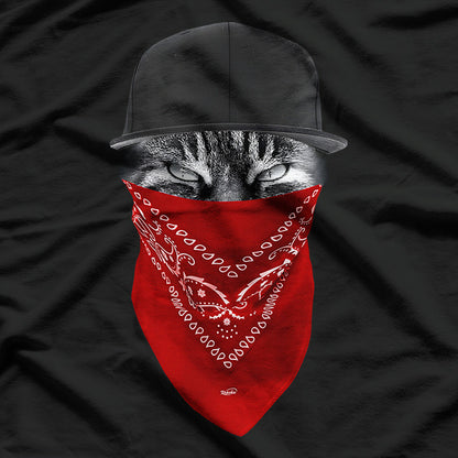 Hip Hop Gangster Cat Cool Streetwear T-Shirt