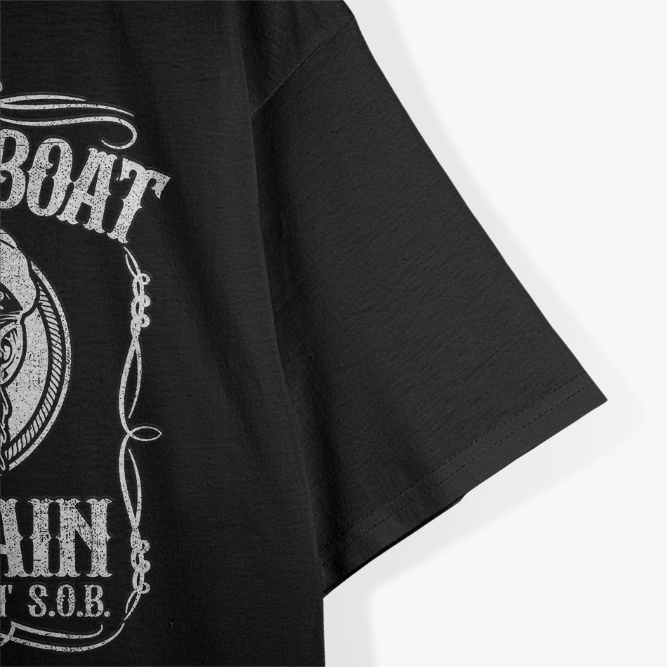 Motor Boat Captain Lake Adventure Boating Enthusiast T-Shirt