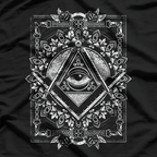 Freemason All seeing Eye The Masonic Square Compasses T-Shirt