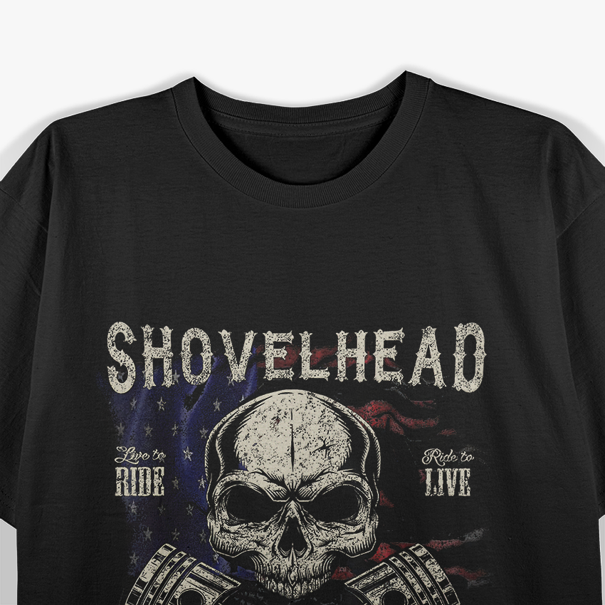 Shovelhead Nation Cool Biker T-Shirt