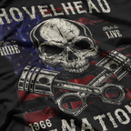 Shovelhead Nation Cool Biker T-Shirt