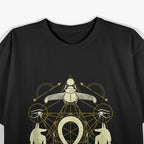 Egyptian Sacred Geometry Ankh and Horus Symbolism T-Shirt