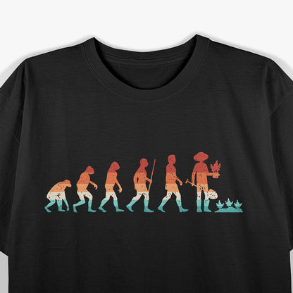 Funny Gardener Evolution Retro Gardening Garden Lover T-Shirt