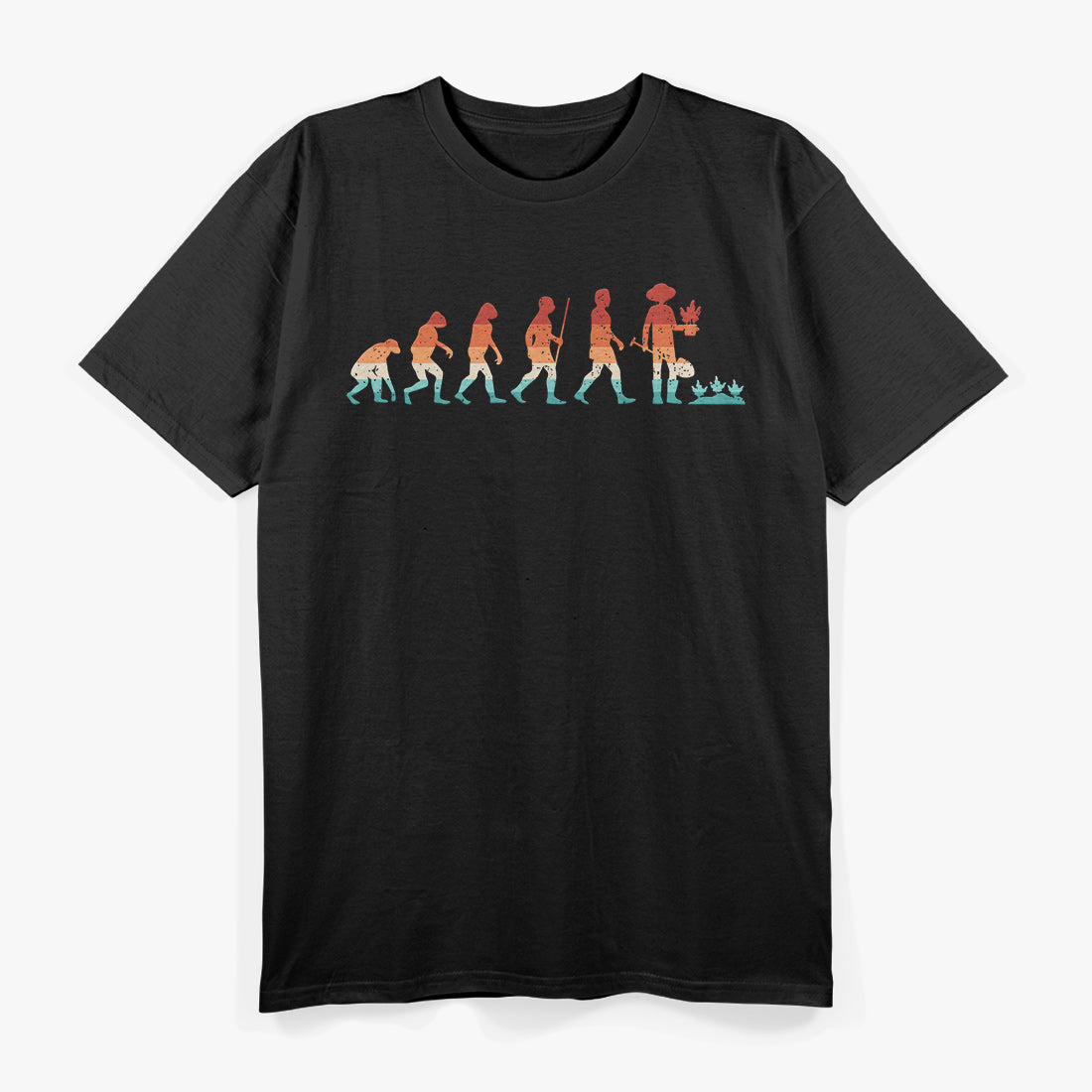 Funny Gardener Evolution Retro Gardening Garden Lover T-Shirt