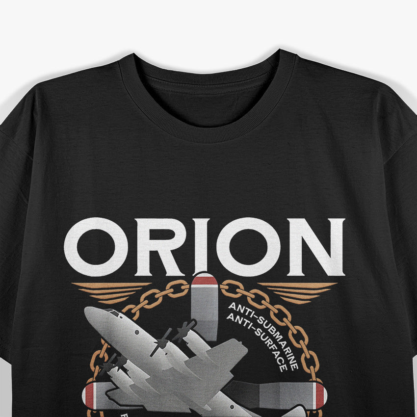 P-3 Orion Anti-Submarine Warfare Naval Patrol Aircraft T-Shirt