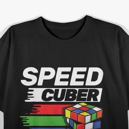 Speed Cubing Enthusiast Puzzle Solver Cuber Retro T-Shirt