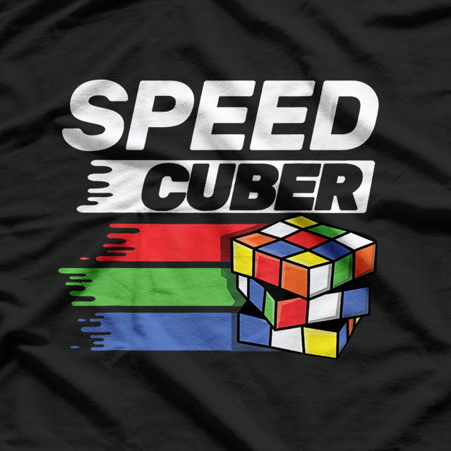 Speed Cubing Enthusiast Puzzle Solver Cuber Retro T-Shirt