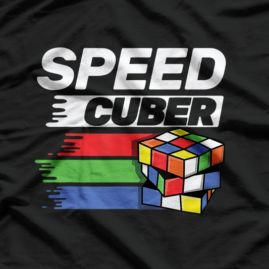 Speed Cubing Enthusiast Puzzle Solver Cuber Retro T-Shirt