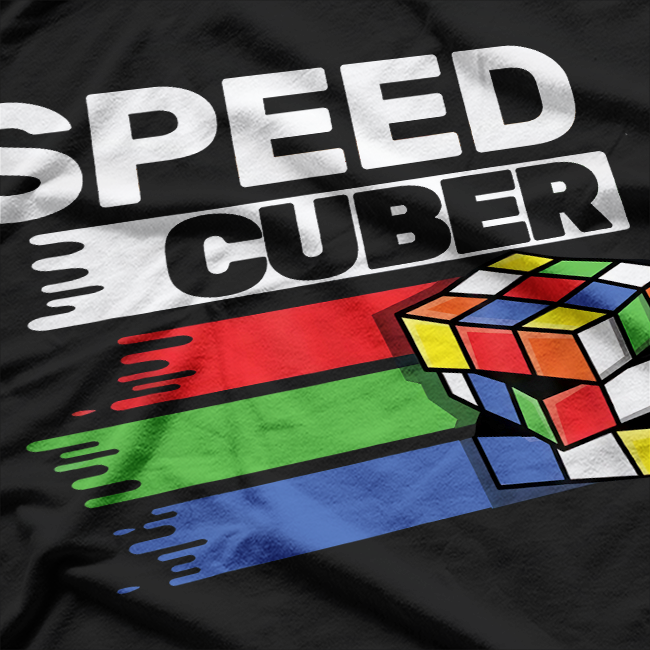 Speed Cubing Enthusiast Puzzle Solver Cuber Retro T-Shirt