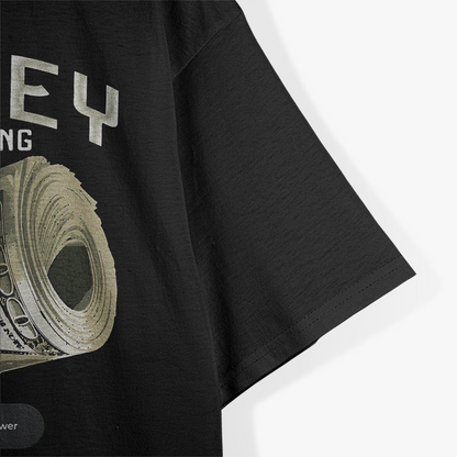 Money Is Calling Hustler Graphic Motivational Design T-Shirt