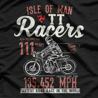 Isle of Man TT Racing Flag Top Speed Tourist Trophy T-Shirt