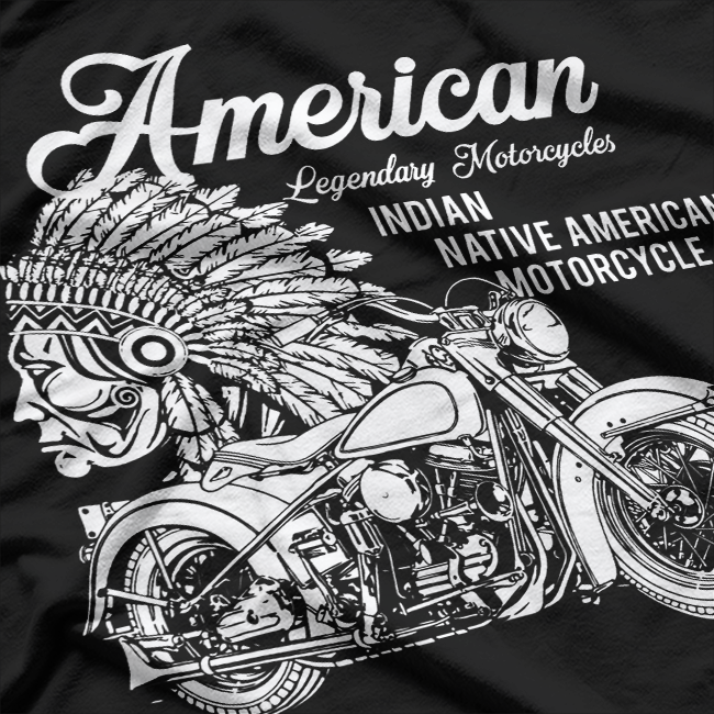 Motorcycle Indian Native American Bikers T-Shirt