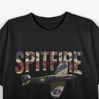 Spitfire Raf Supermarine WW2 Fighter Plane T-Shirt