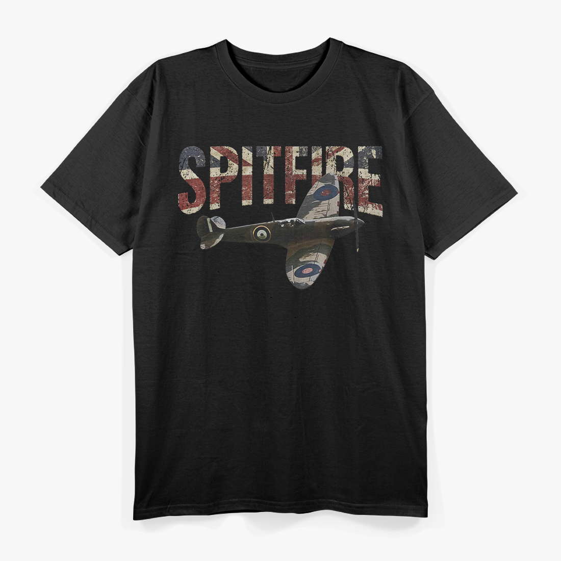 Spitfire Raf Supermarine WW2 Fighter Plane T-Shirt