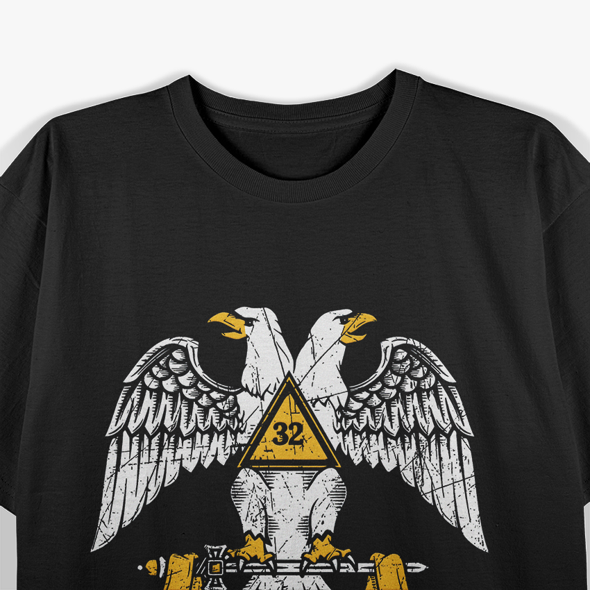 32nd Degree Masonic Scottish Rite Wings Down T-Shirt