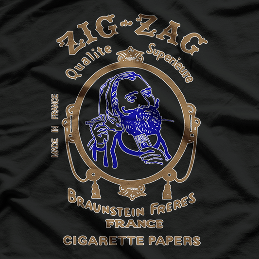 Gold Smoking Rolling Paper - Iconic Retro T-Shirt