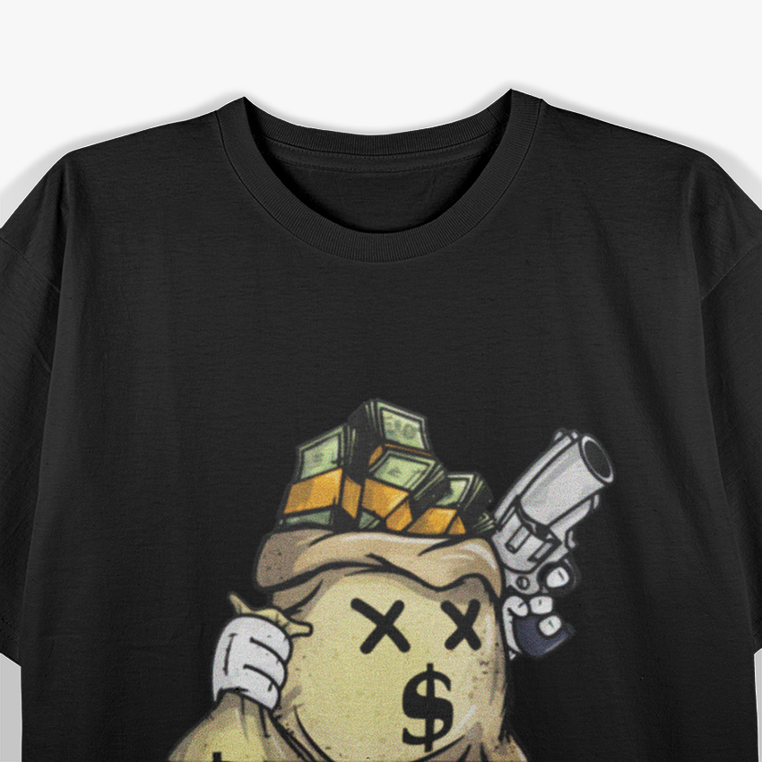 Money Stacks Wall Street Hustler Funny T-Shirt