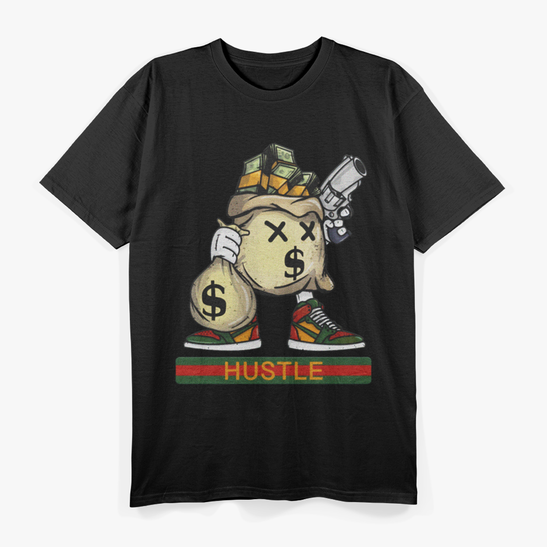 Money Stacks Wall Street Hustler Funny T-Shirt