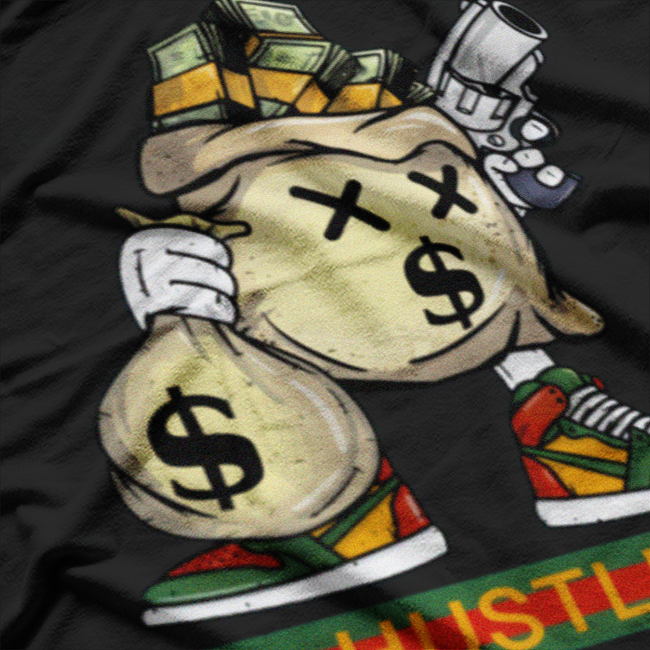 Money Stacks Wall Street Hustler Funny T-Shirt