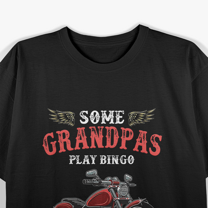 Real Grandpas Ride Motorcycles Funny Bike Riding Gift Biker T-Shirt