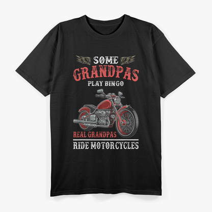 Real Grandpas Ride Motorcycles Funny Bike Riding Gift Biker T-Shirt