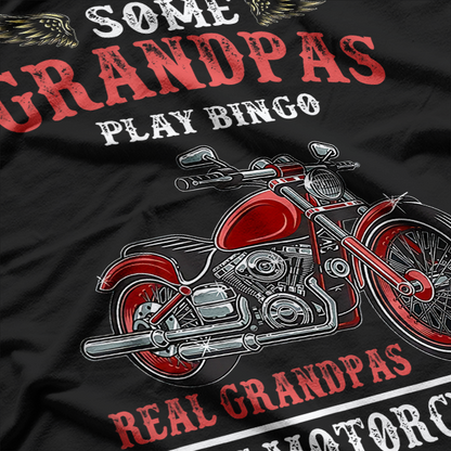 Real Grandpas Ride Motorcycles Funny Bike Riding Gift Biker T-Shirt