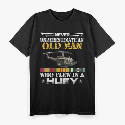 Vietnam Veteran UH-1 Huey Helicopter Tribute T-Shirt