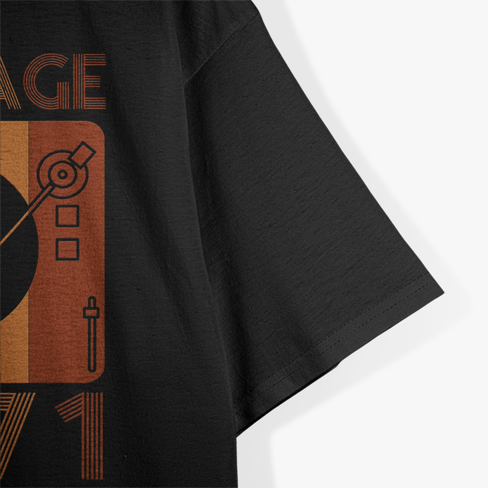 Vintage 1971 Retro Record Player Birthday T-Shirt