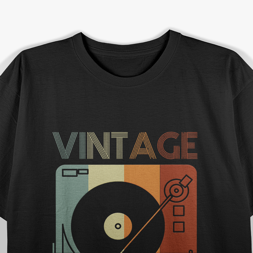 Vintage 1971 Retro Record Player Birthday T-Shirt