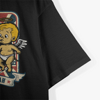 Retro Smoking Angel & Devil - Devilish Cupid Vibes T-Shirt