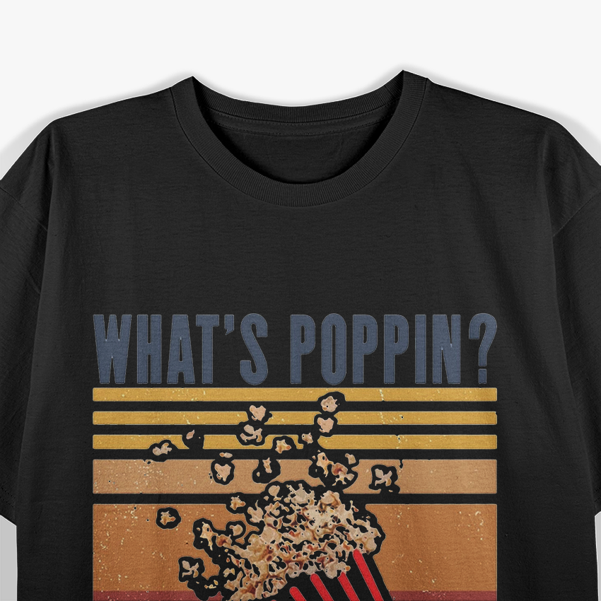 Retro Popcorn Lover Funny Vintage T-Shirt