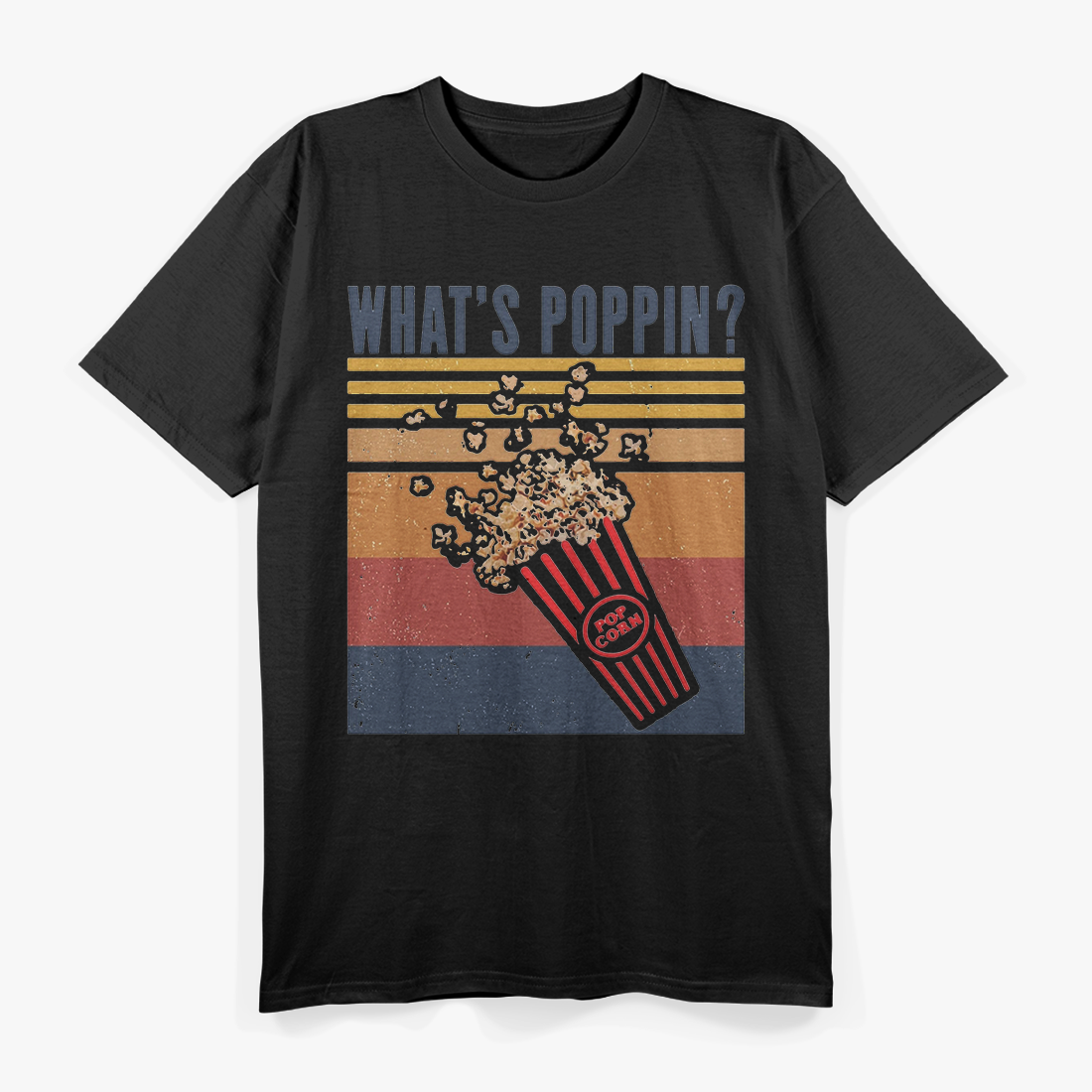 Retro Popcorn Lover Funny Vintage T-Shirt