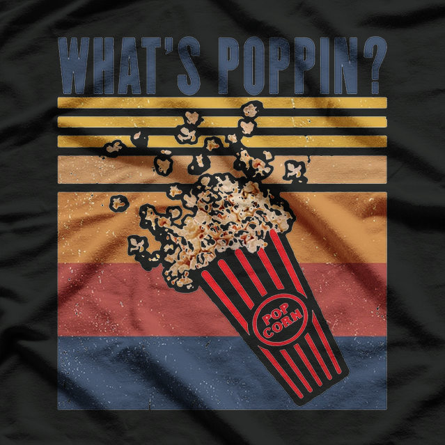 Retro Popcorn Lover Funny Vintage T-Shirt