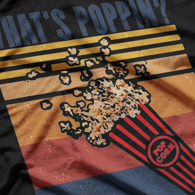 Retro Popcorn Lover Funny Vintage T-Shirt