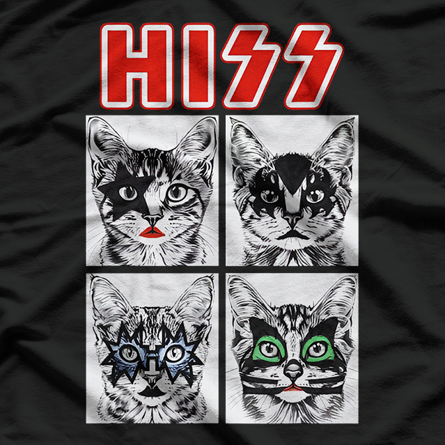 Hiss - The Ultimate Cat Music Band Parody T-Shirt